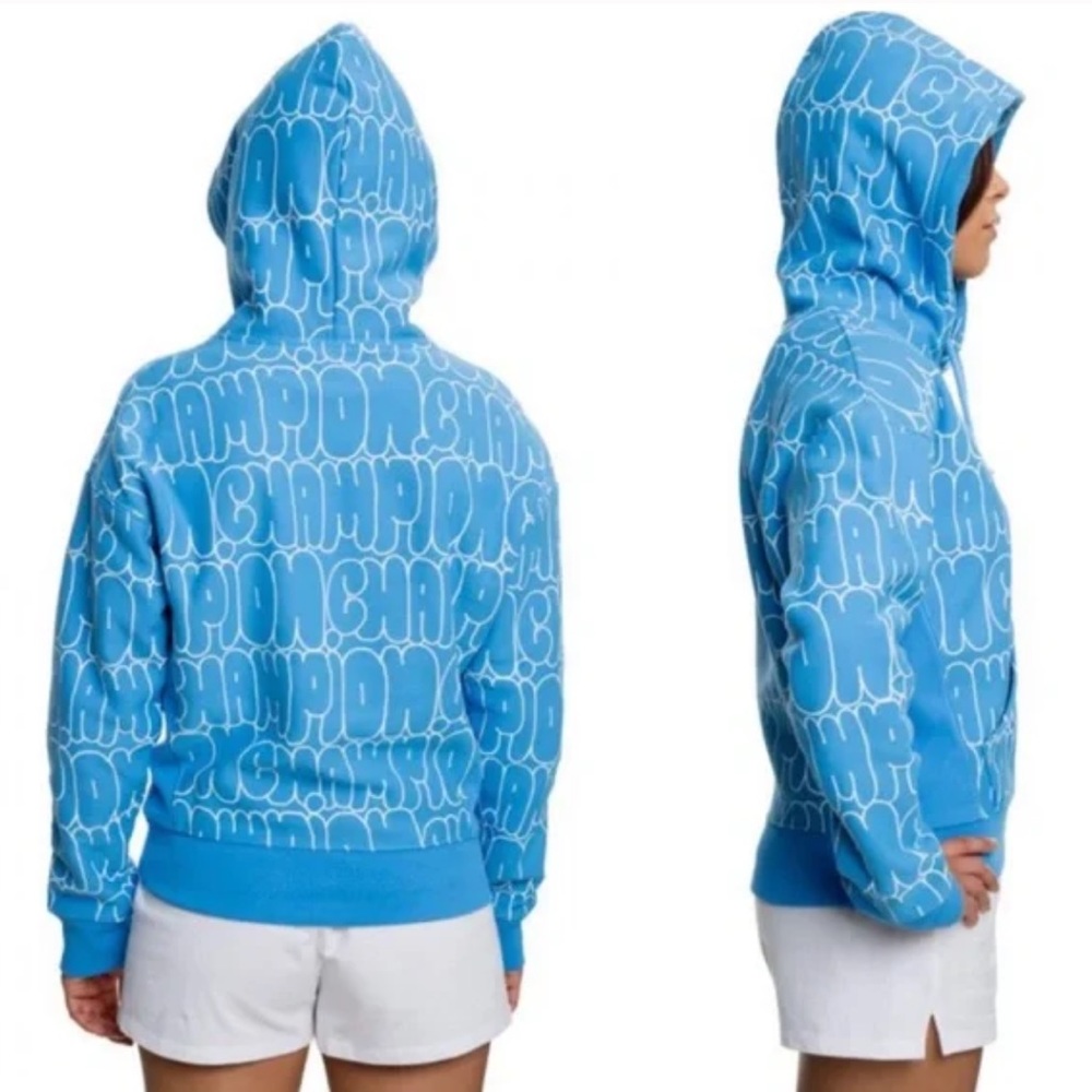 Nwot Champion Reverse Weave Bubble Script Hoodie - image 2